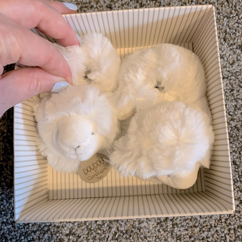 Dou Dou et Compagnie Lamb Baby Booties